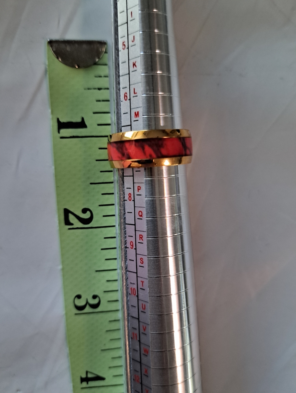 Radiant Red and Gold Women's Ring Size 6 - Picture 8 of 8